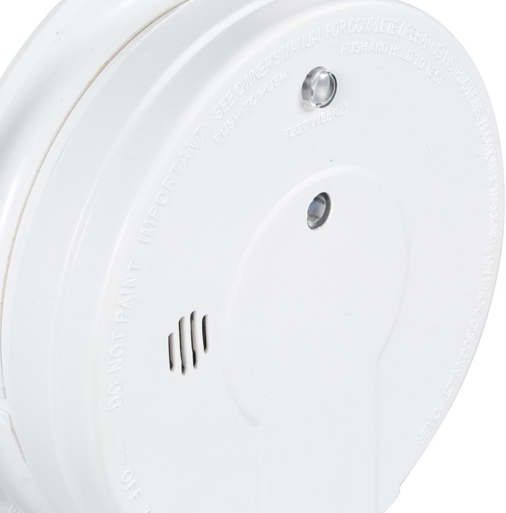 120V AC Wire-In Smoke Alarm with Battery Backup X647061