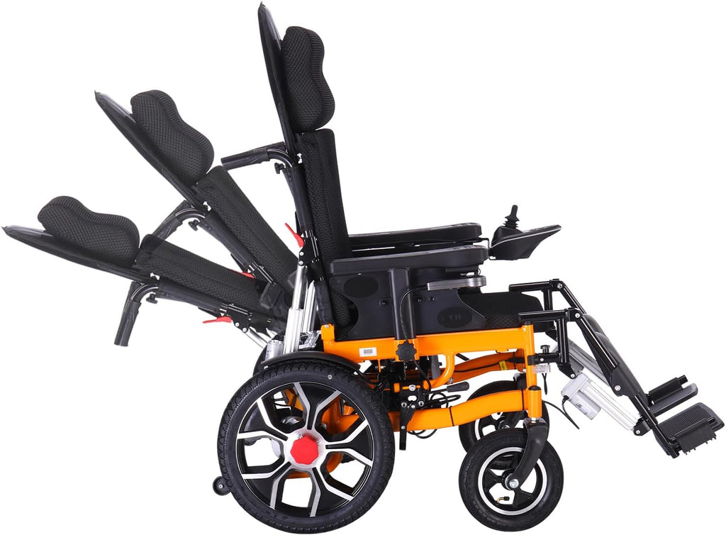 Lightweight Foldable Electric Wheelchair with Headrest N44285
