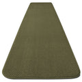 Skid-Resistant Carpet Runner Olive Green 12 ft. x 27 in. E199