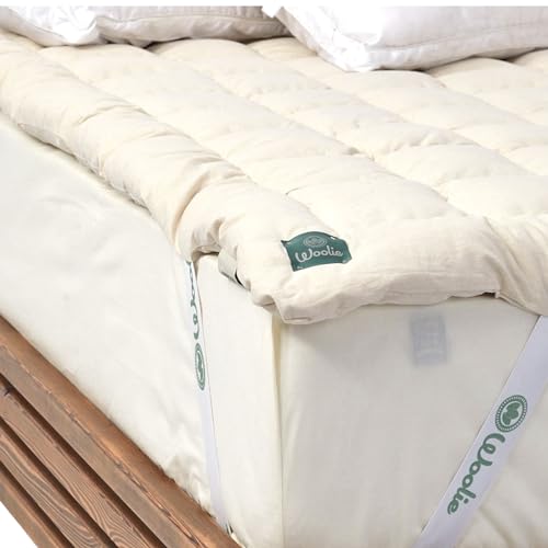 Organic Merino Wool Pillow Top Mattress Topper - 2", Queen I611