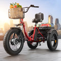 Electric Trike 20" Fat Tire 3 Wheel Folding Electric Tricycle H988