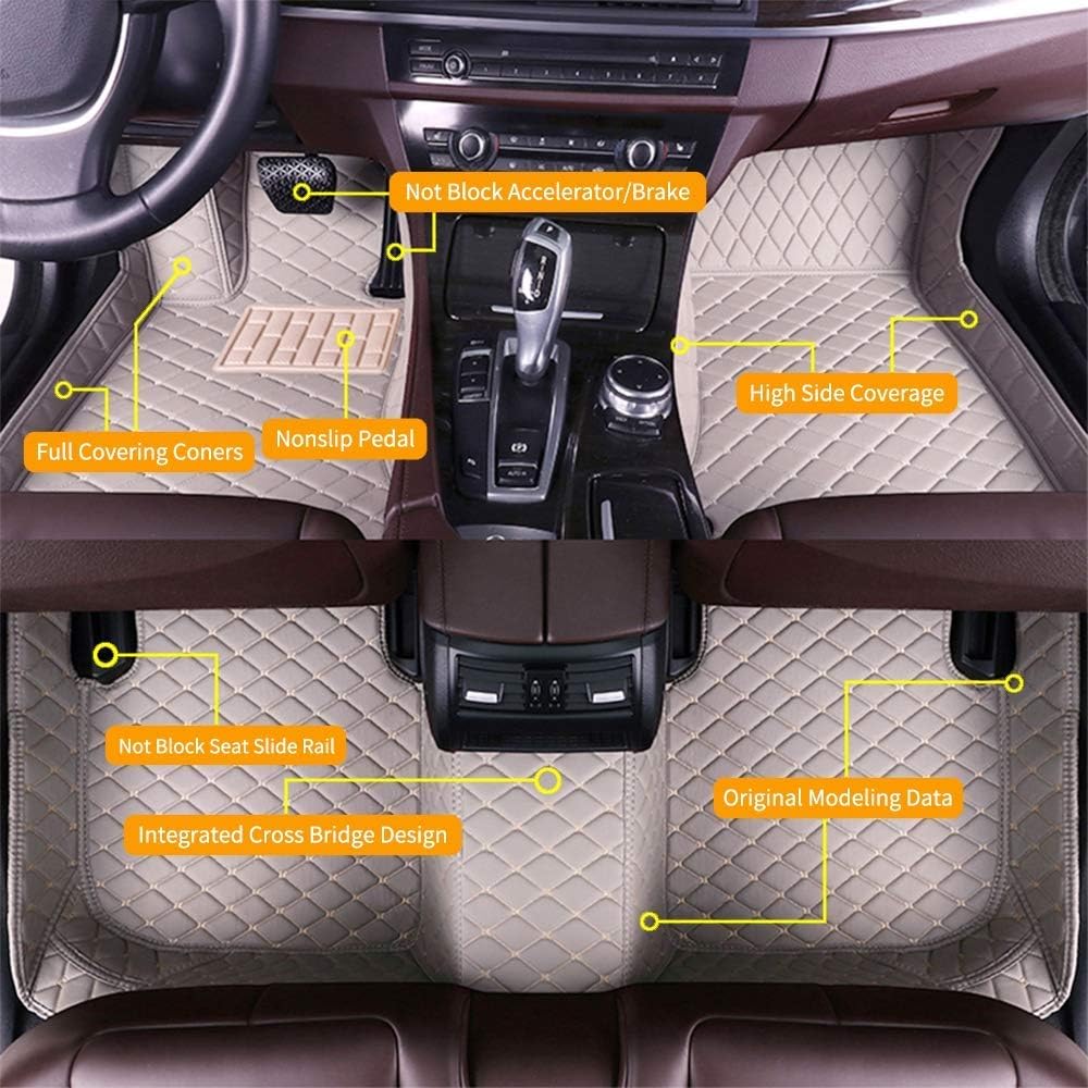 Custom Car Floor Mats Waterproof Anti-Skid Leather Full Coverage Set K855696