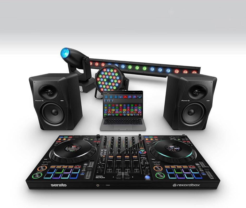 Black 4-deck DJ Controller A301