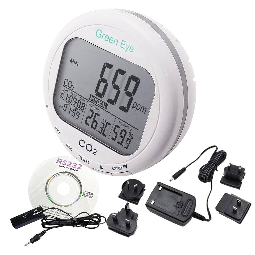 CO2 Carbon Dioxide Monitor with Relay Function NDIR Sensing Probe C481187