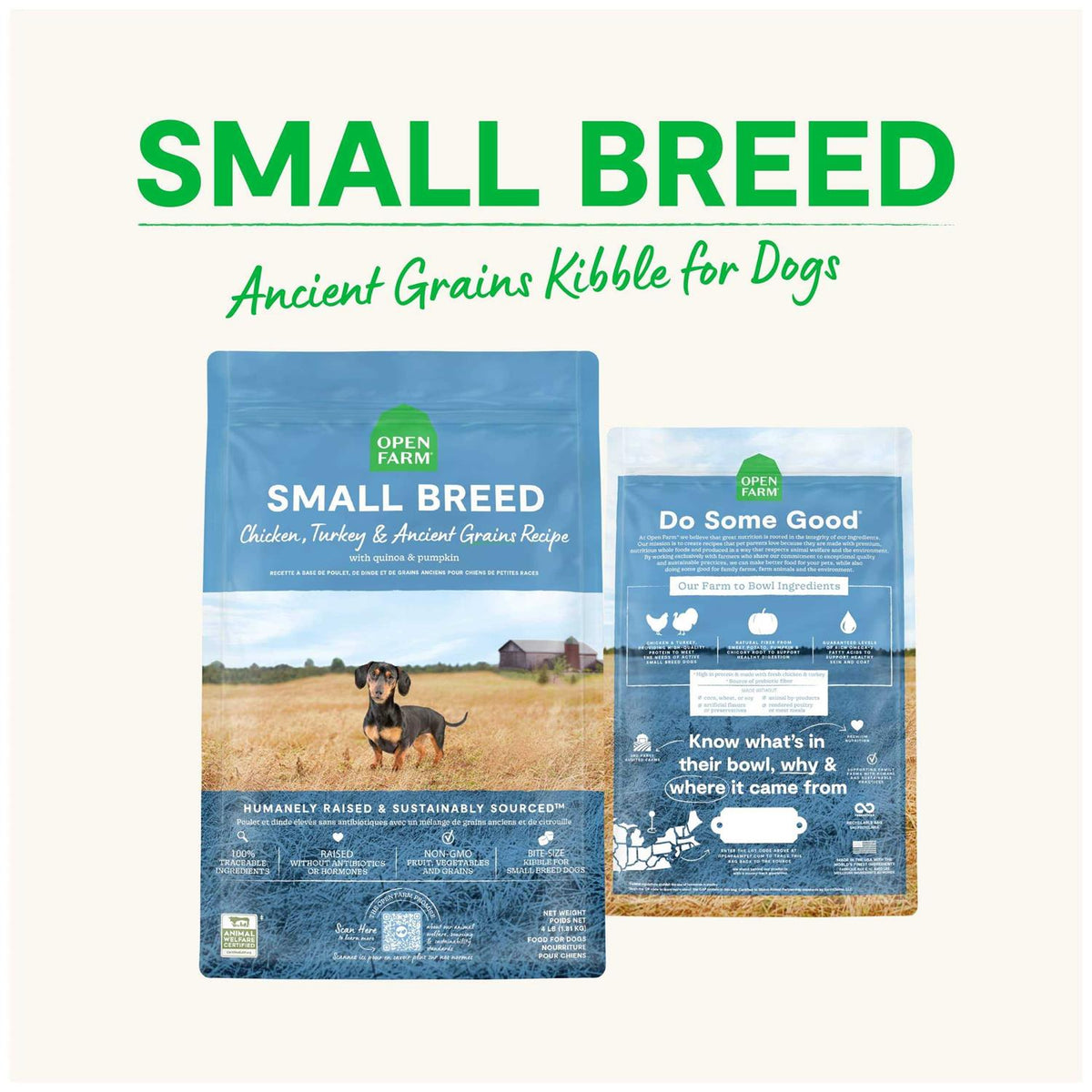 Small Breed Ancient Grains Dry Dog Food U3047