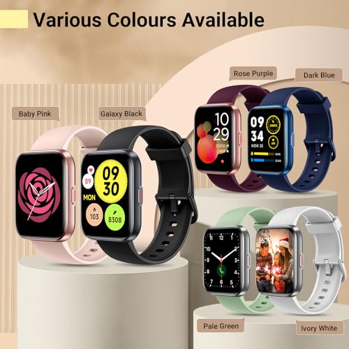 1.8'' Fitness Tracker Smart Watch Black Y65497