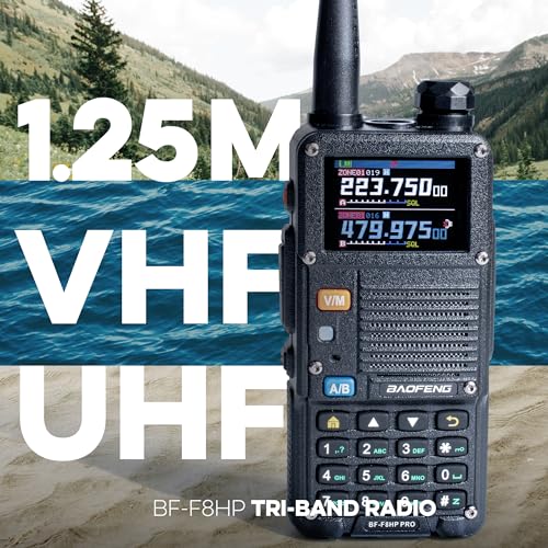 10 W Tri-Band Two-Way Radio with USB-C Rechargeable Battery Y75639