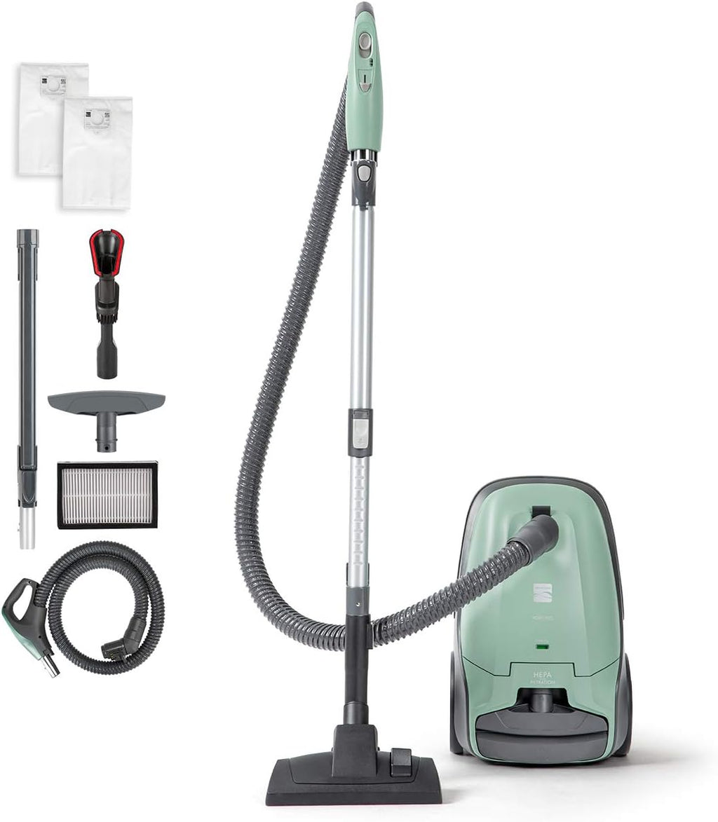 Lightweight Bagged Canister Vacuum Cleaner with HEPA W493