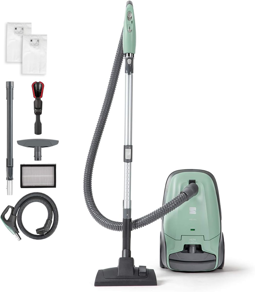 Lightweight Bagged Canister Vacuum Cleaner with HEPA W493
