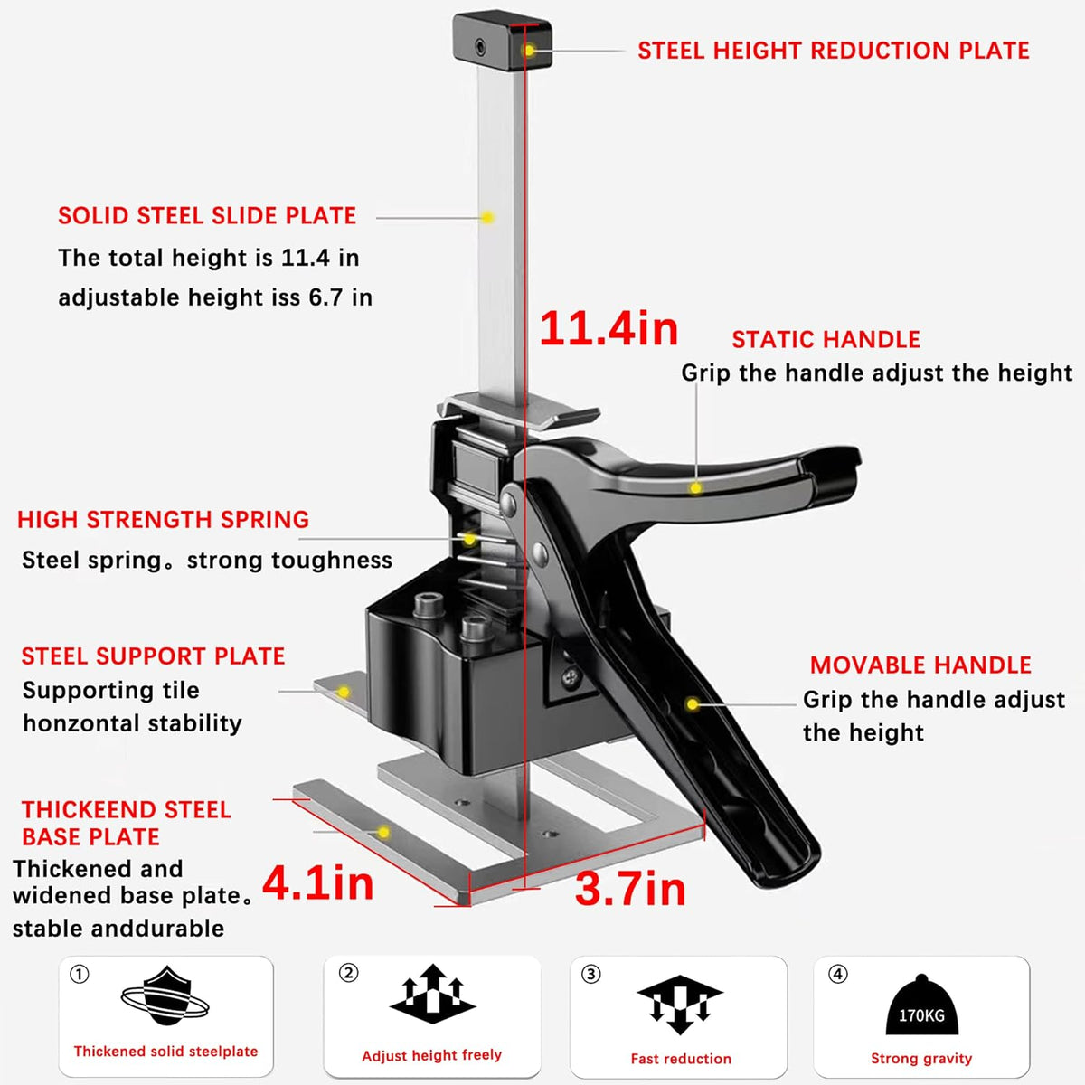Labor Saving Arm 2PCS Multi-Function Hand Tool Jack K622