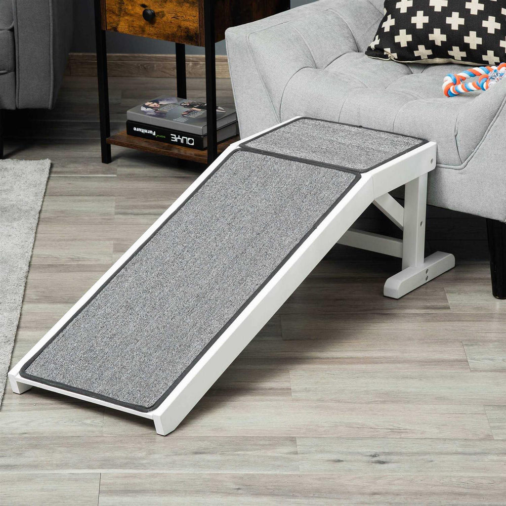 Pet Ramp with Non-Slip Carpet and Top Platform Z12272