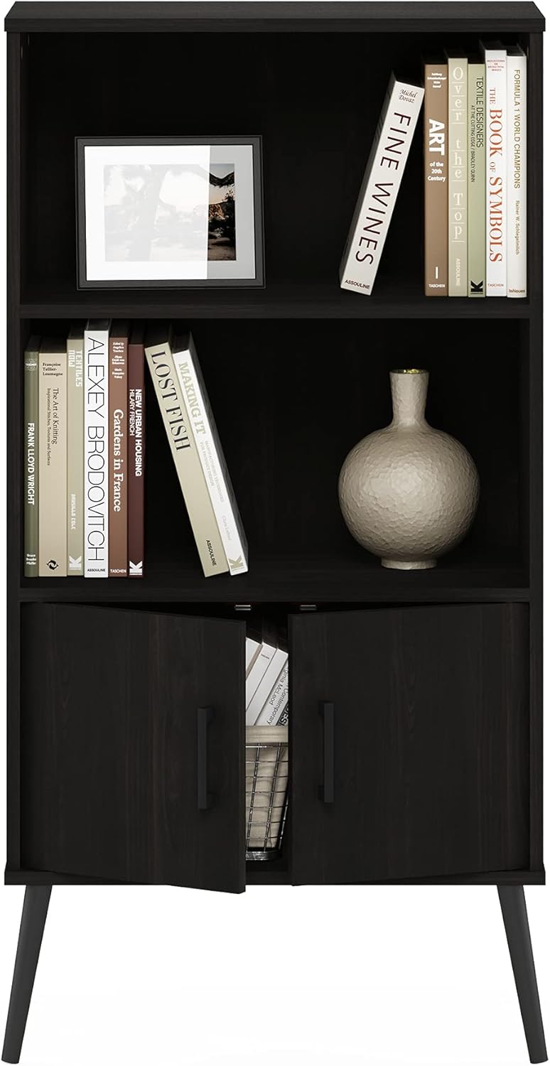 Espresso Accent Cabinet with Wood Legs Z626358