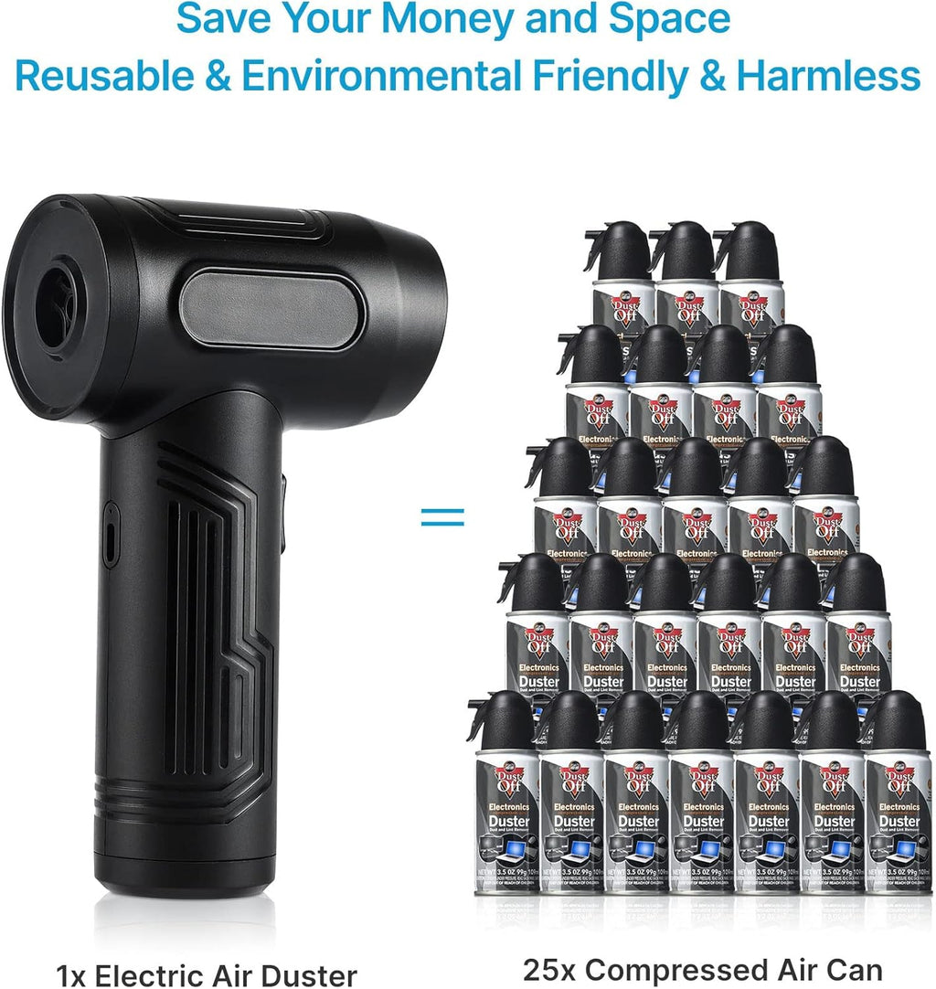 Cordless Air Duster Portable Air Blower 50000 RPM Rechargeable E82236