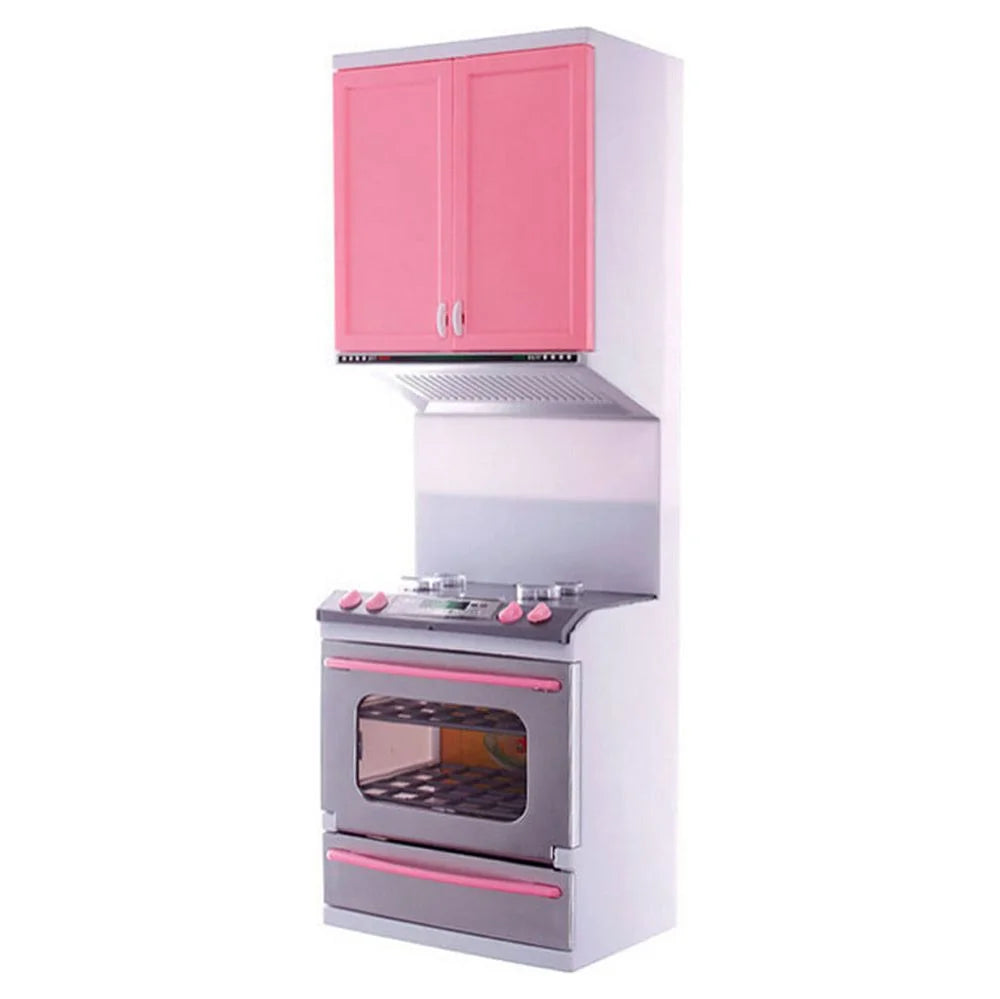 Mini Kids Kitchen Pretend Play Cooking Set Cabinet Stove Toy, 12.5 x 9.5 x 3 inch F6278