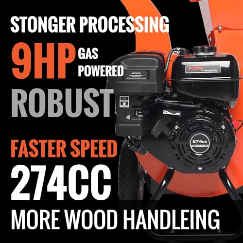 7 HP 212cc Gas Powered Wood Chipper Shredder Mulcher C856922