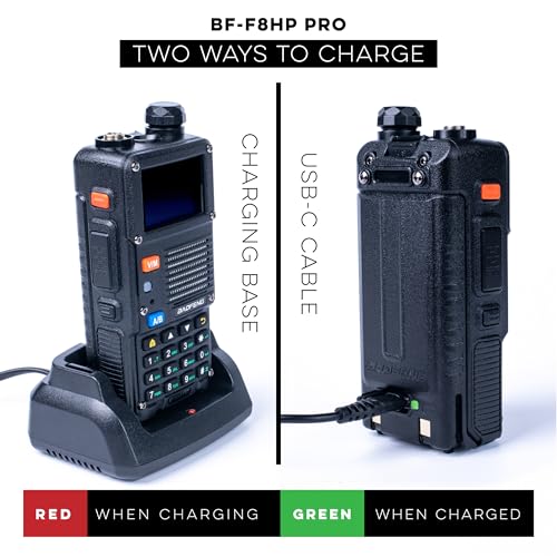 10 W Tri-Band Two-Way Radio with USB-C Rechargeable Battery Y75639