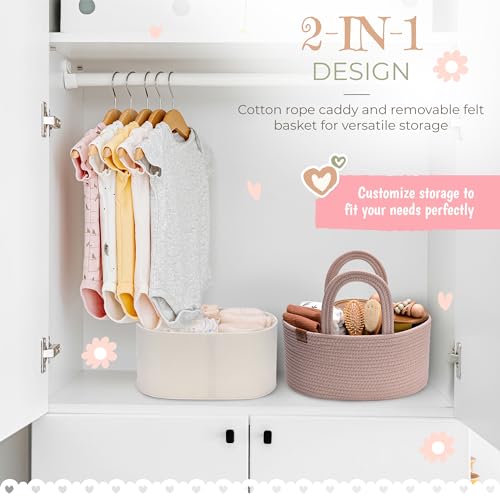 Baby Diaper Caddy Organizer Basket P565