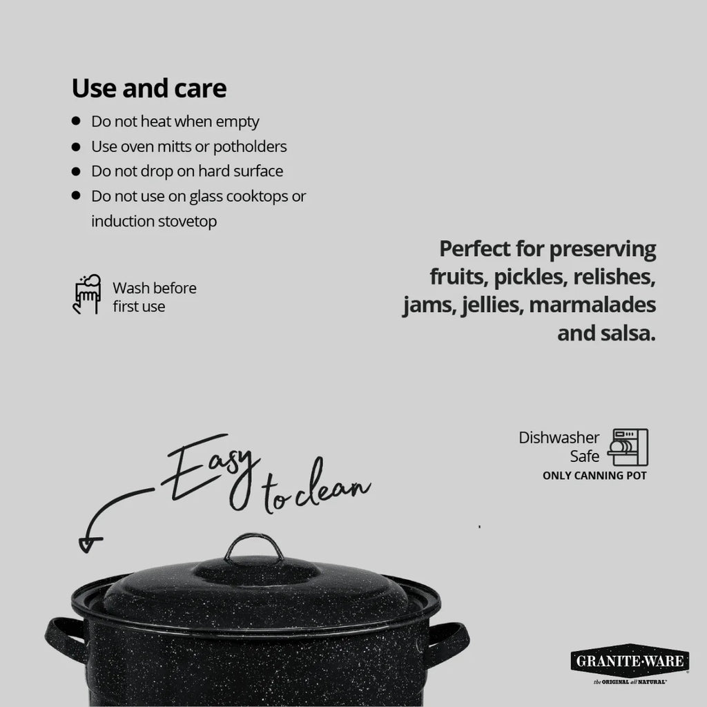 21.5-Quart Water Bath Canner with Jar Rack L136
