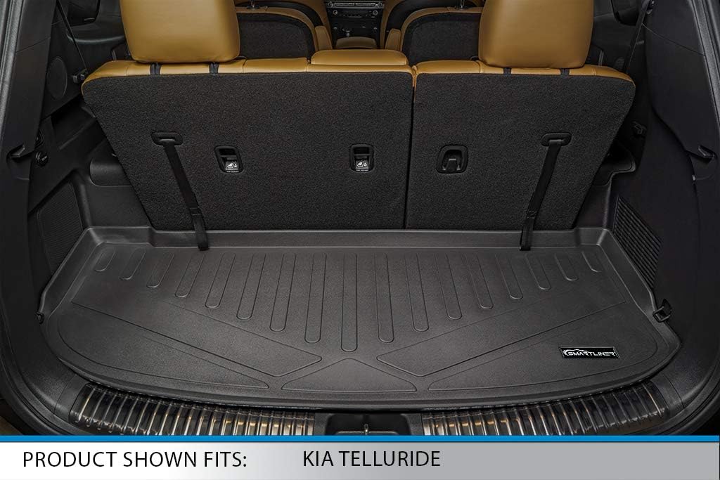Black 3 Row & Cargo Liner Floor Mat Set Q8558