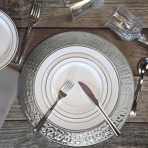 13-Inch Stainless Steel Gold Charger Plates Set of 6 H311965