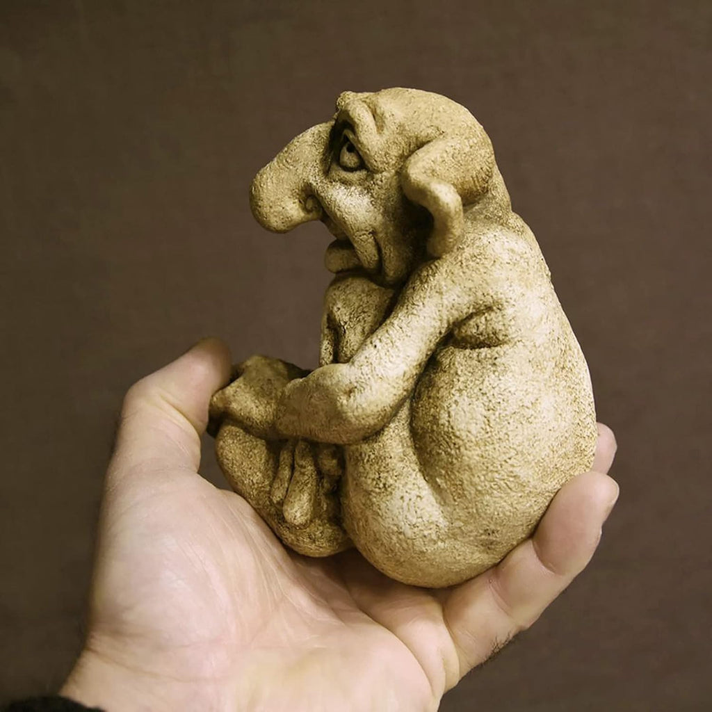 Cast Stone Troll Statues W63641