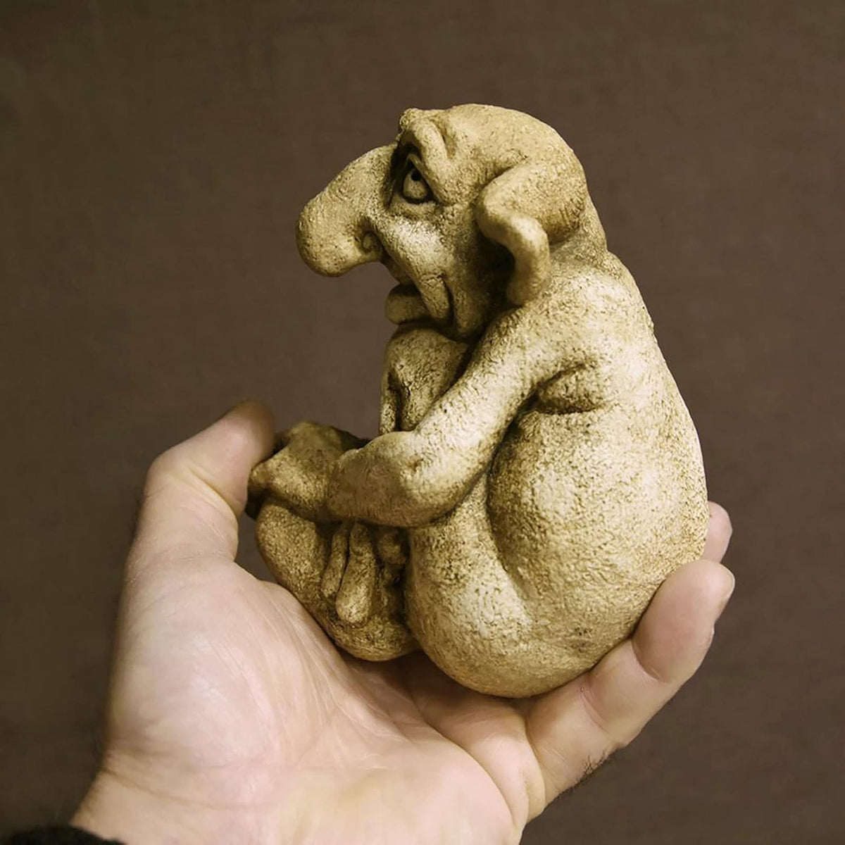 Cast Stone Troll Statues W63641