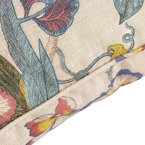 44 x21x4.5 inch Khaki Floral Essence Outdoor Dining Chair Cushions Set of 4 M909771