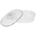 2-1/2-Quart Oval Casserole Dish with Glass Lid R52176