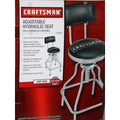 Black Adjustable Hydraulic Seat Stool P120