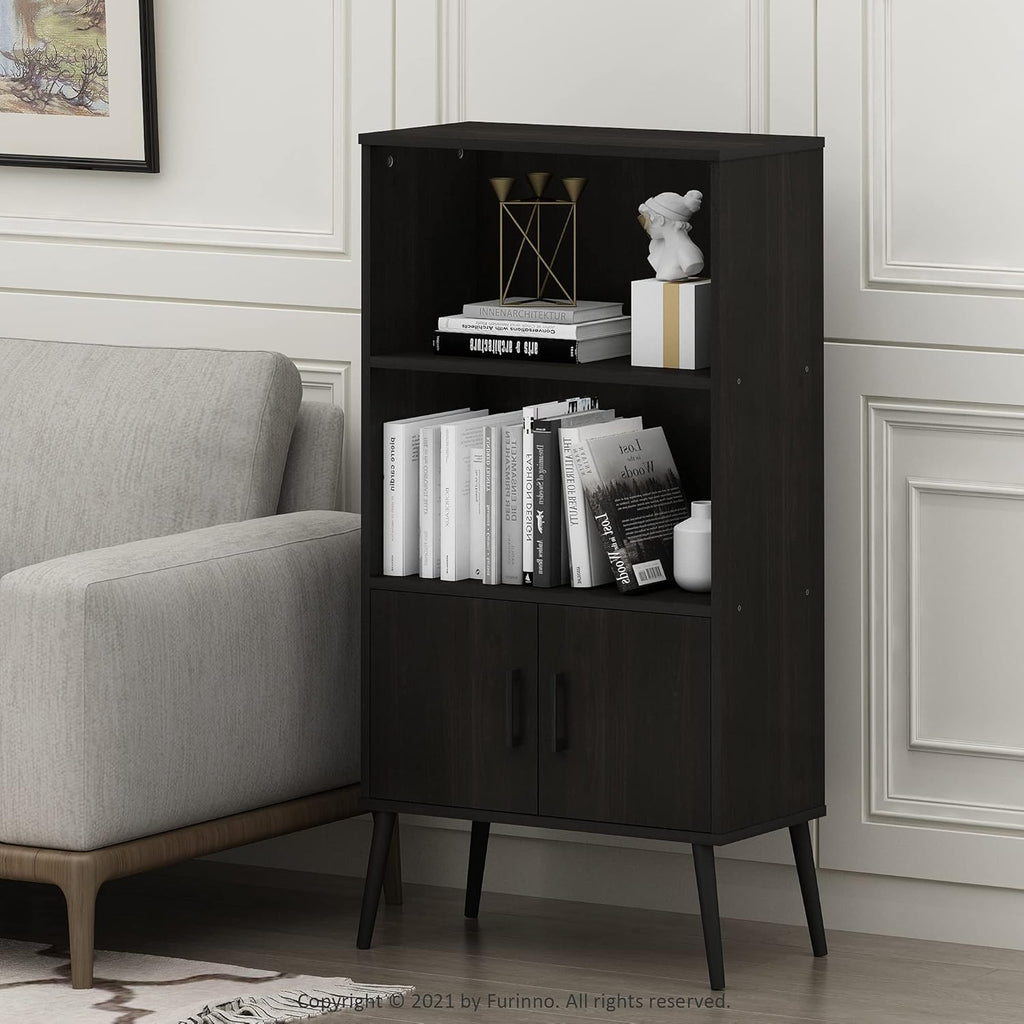 Espresso Accent Cabinet with Wood Legs Z626358