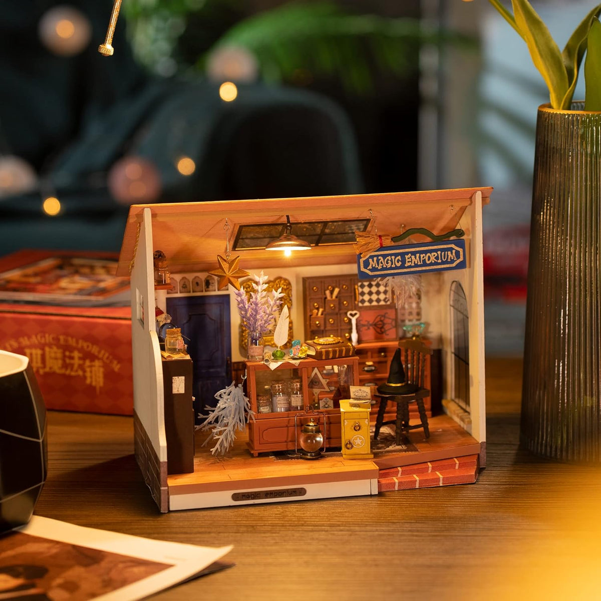DIY Miniature House Kit with LED Light B161197