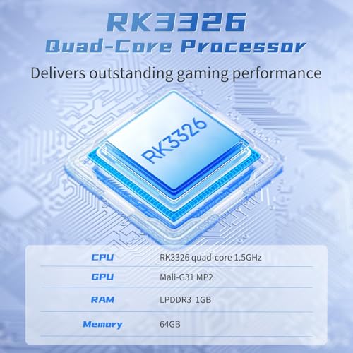 Retro Game Console with 3.5-inch IPS Screen, 64G TF Card, 3200mAh Battery W965