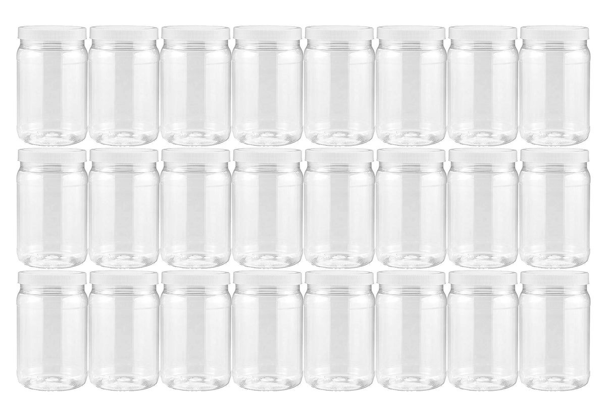 Clear Plastic Mason Jars 18 oz 24 Pack X3253