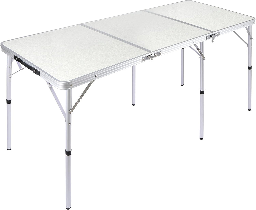 Folding Camping Table 4ft Portable Lightweight Tri-fold Outdoor Table P10126