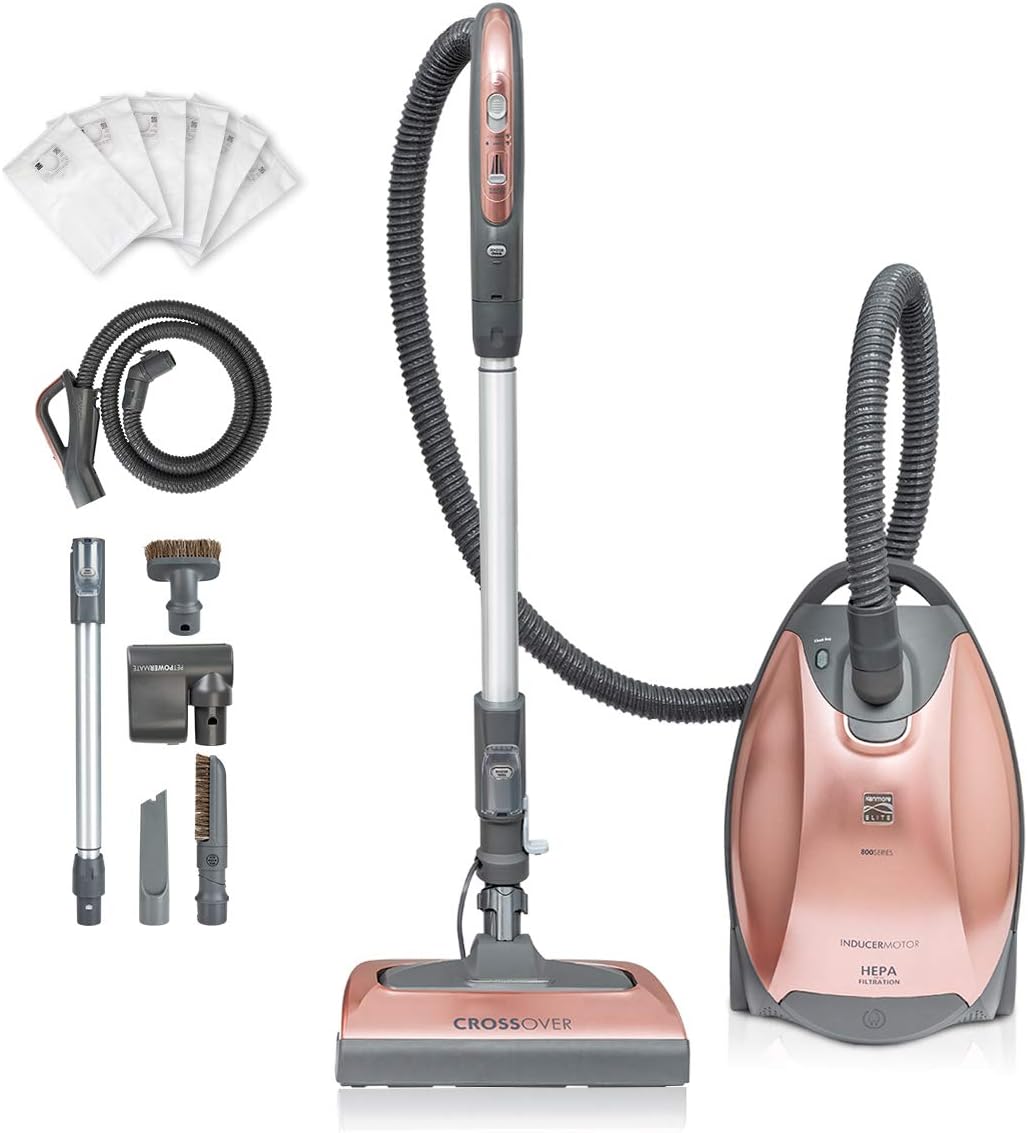 Lightweight Bagged Canister Vacuum Cleaner with HEPA W493