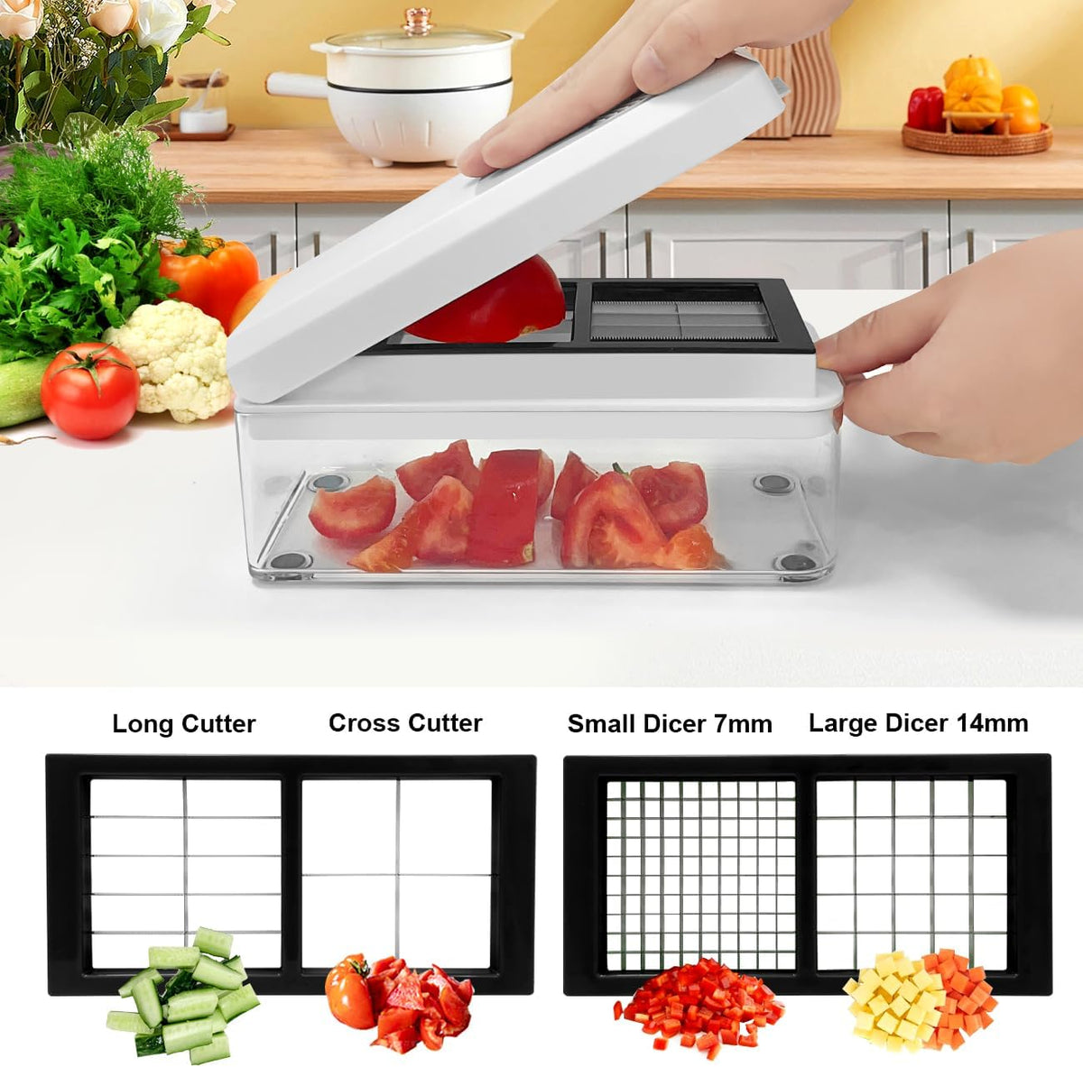 14 in 1 Vegetable Chopper with Container I7439