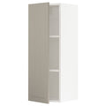 Wall Cabinet, White/Beige, 15x15x40 X8791