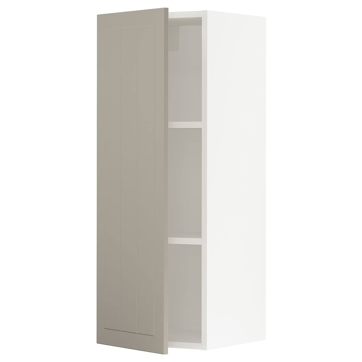 Wall Cabinet, White/Beige, 15x15x40 X8791