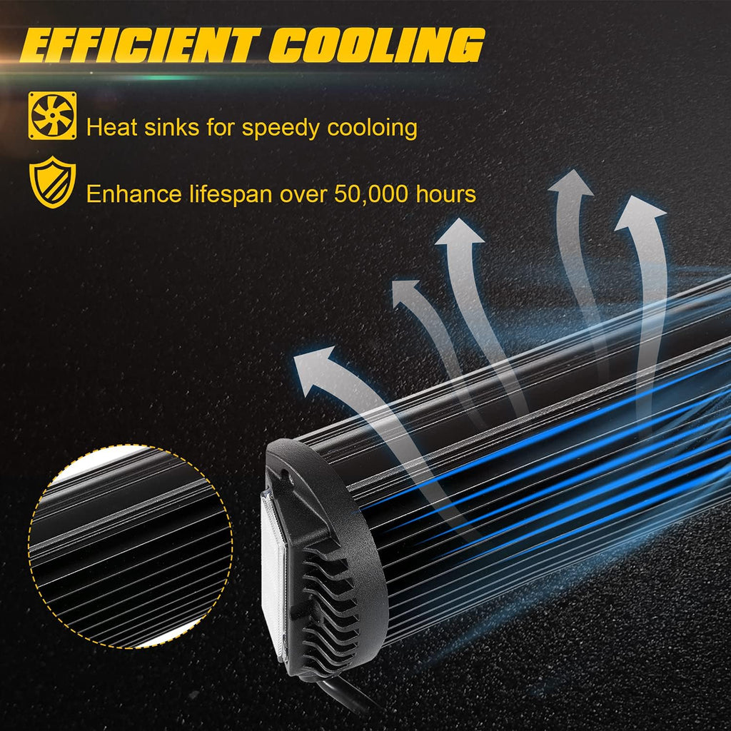 32inch Triple Row LED Light Bar Spot Flood Combo Offroad Light C91121
