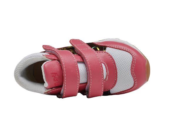 White/Red Leather/Mesh Orthopedic High Top Z188