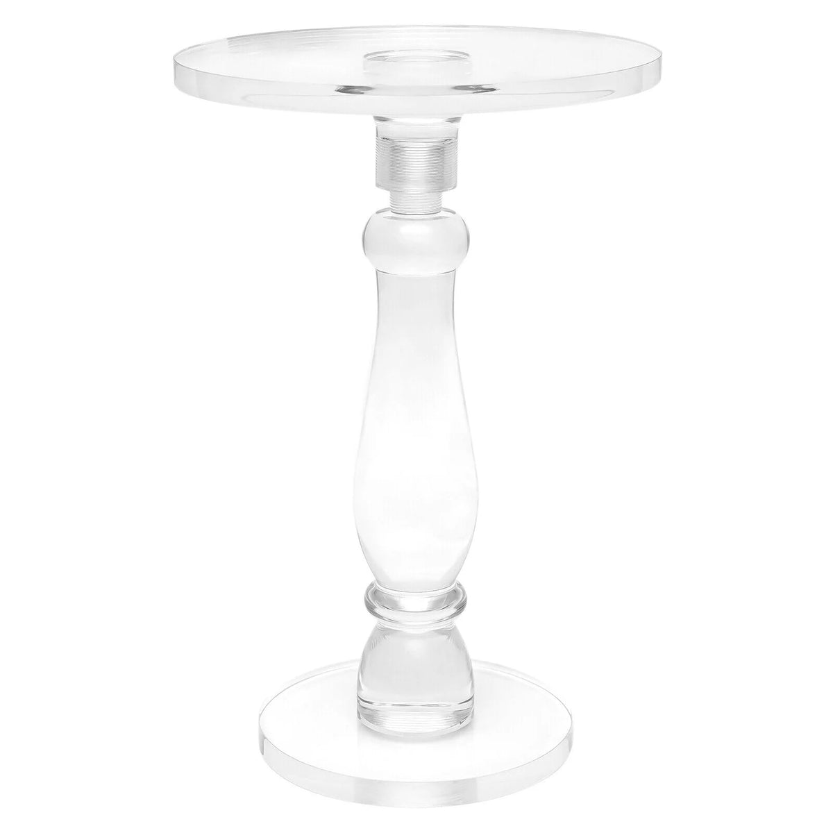 Clear Acrylic Round End Table C931