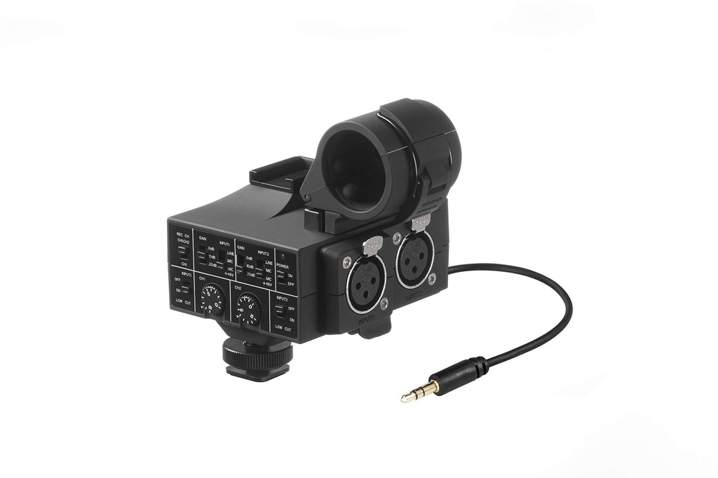 2-Channel XLR On-Camera Audio Adapter and Mixer Q5996