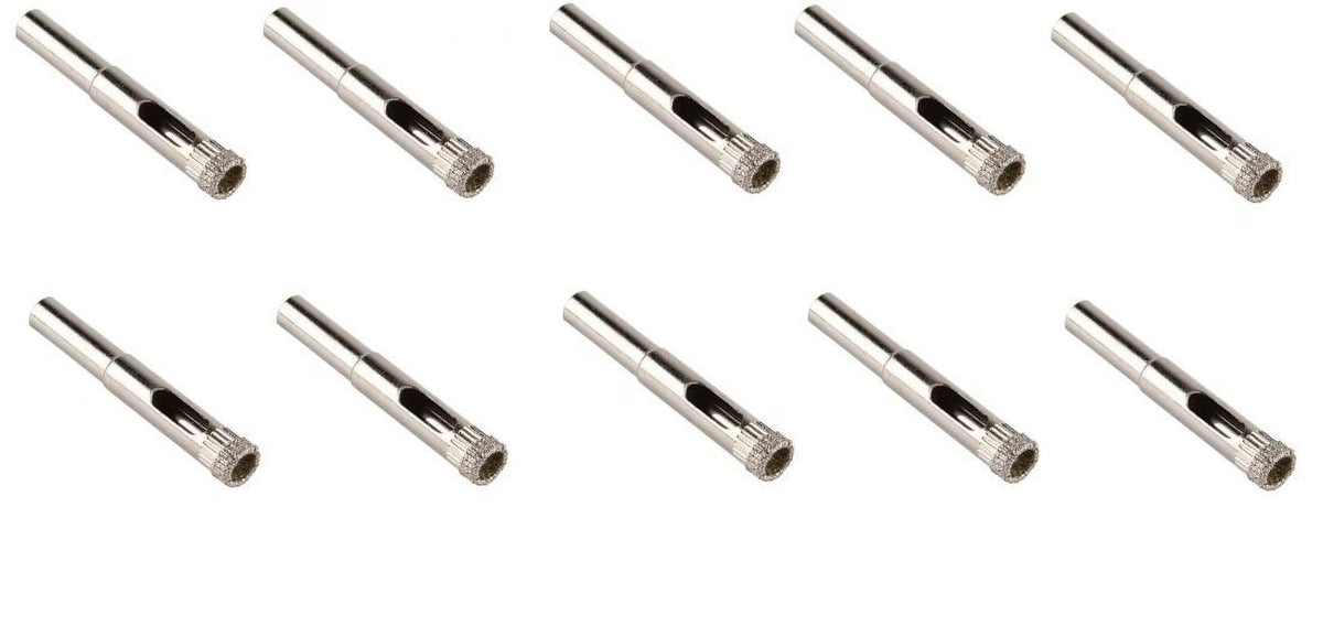 Set of 10 Diamond Coated Drill Bit Hole Saw 5/16 inch H906826