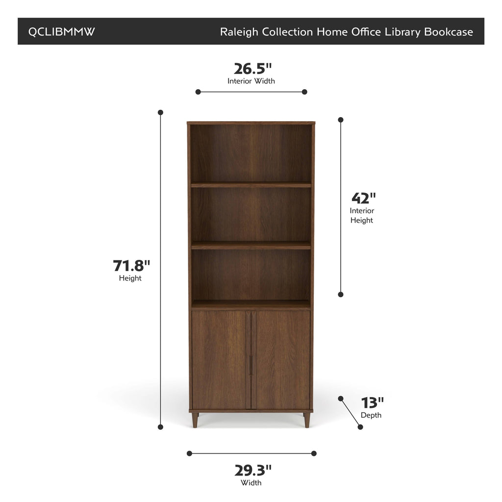 Vintage Walnut Bookcase J1611