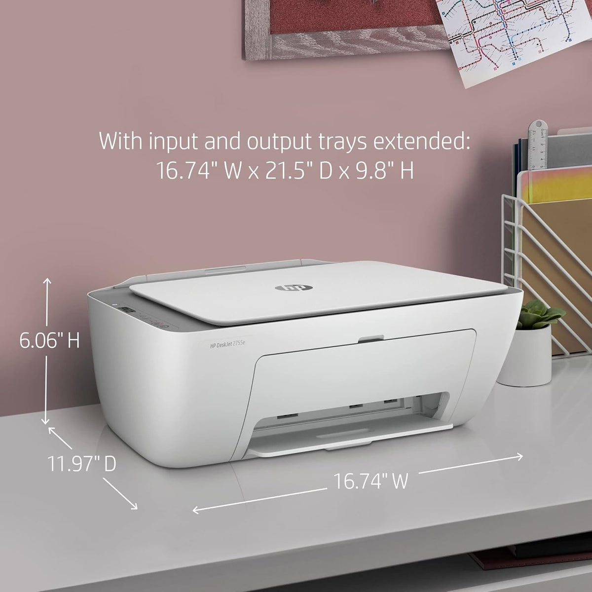 Wireless Inkjet All-in-One Color Printer with HDMI Cable D170233