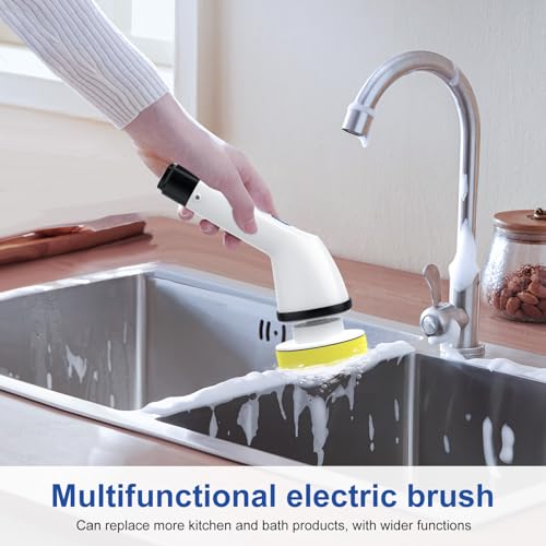 Cordless Electric Spin Scrubber with 6 Replaceable Heads Z7978