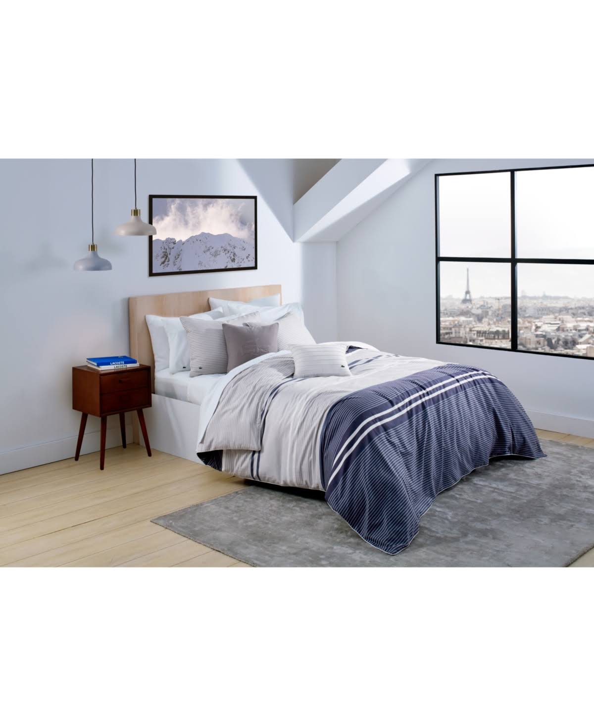 Blue Reversible Duvet Set E877