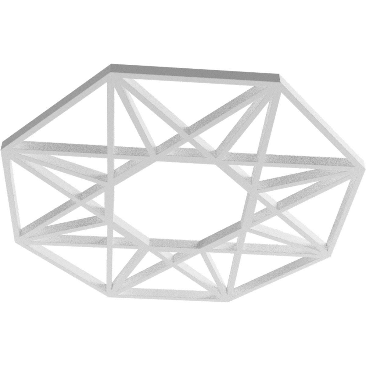 Black PVC Pierced Ceiling Medallion G62477
