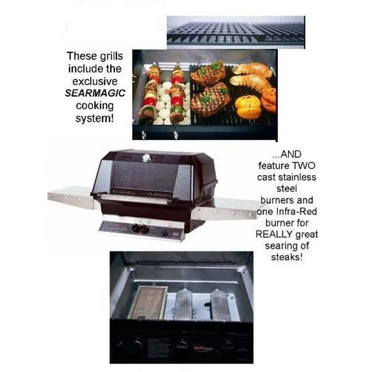 Natural Gas Grill with Stainless Steel and Infra-Red Burner H43951