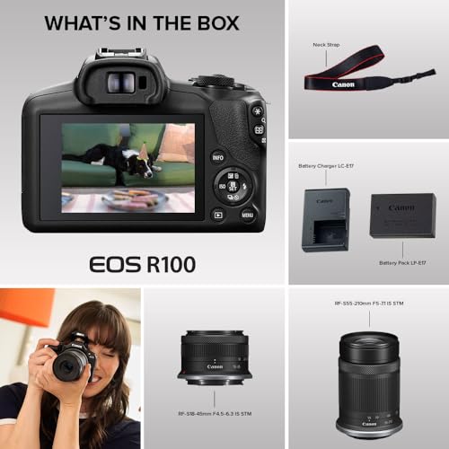 Mirrorless Camera with 24.1 Megapixel CMOS Sensor, 4K Video, Black S103